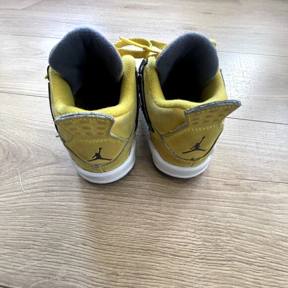 Air Jordan 4 Yellow Color, Baby/Toddler Sneakers Size 9C - Picture 3 of 16
